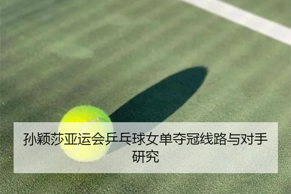 孙颖莎亚运会乒乓球女单夺冠线路与对手研究 | xingkongsports
